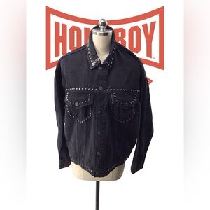 Reformation Black Studded Men's Jacket